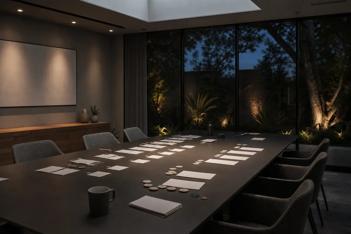 Editorial platform planning scene for Dedicated Hosting in Grand Terrace, California