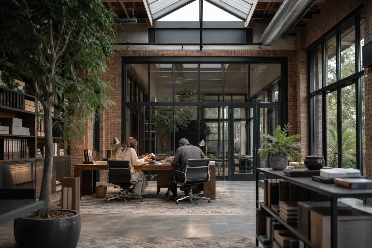 Editorial marketing planning scene for AI SEO in Grass Valley, California