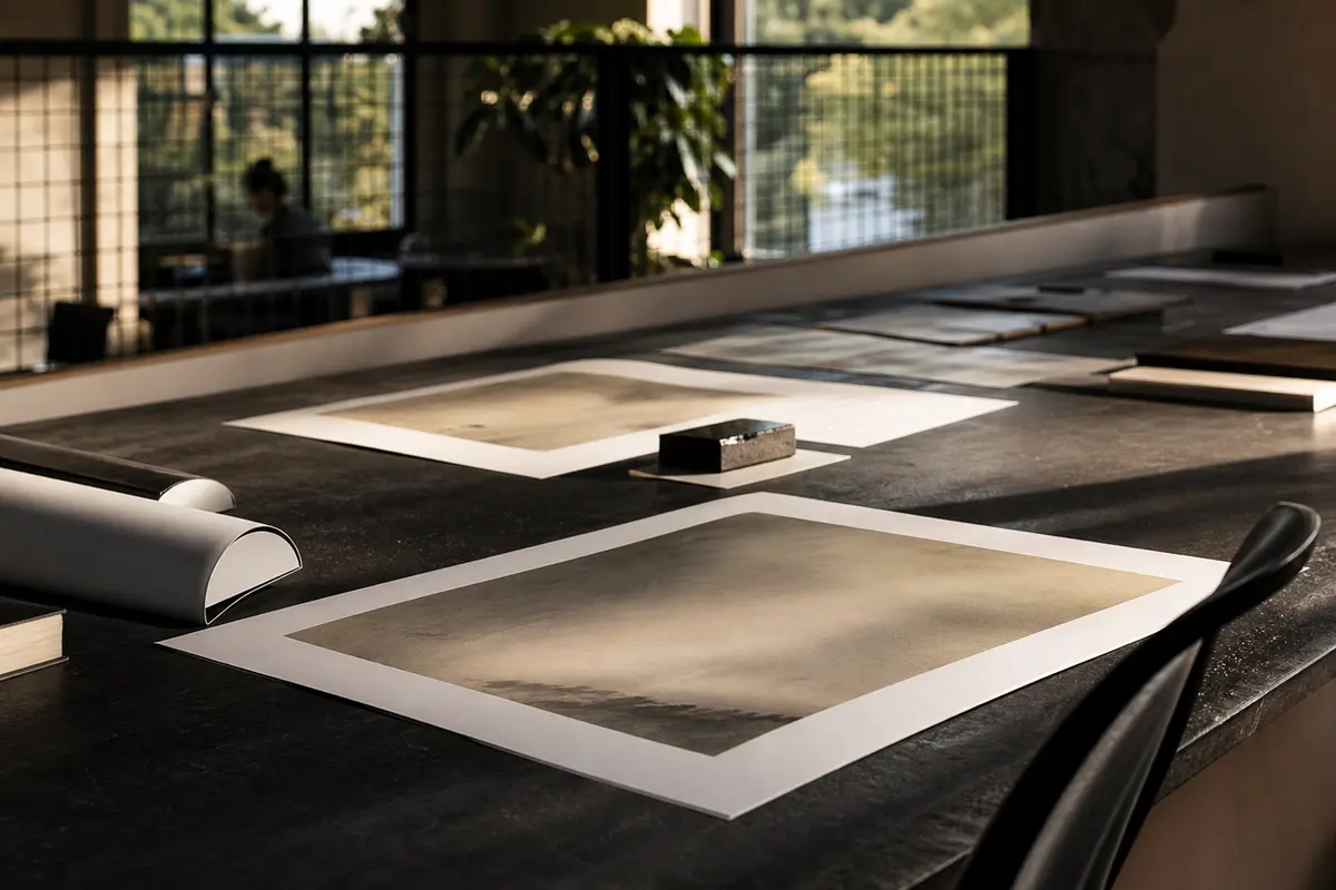 Editorial marketing planning scene for Healdsburg, California