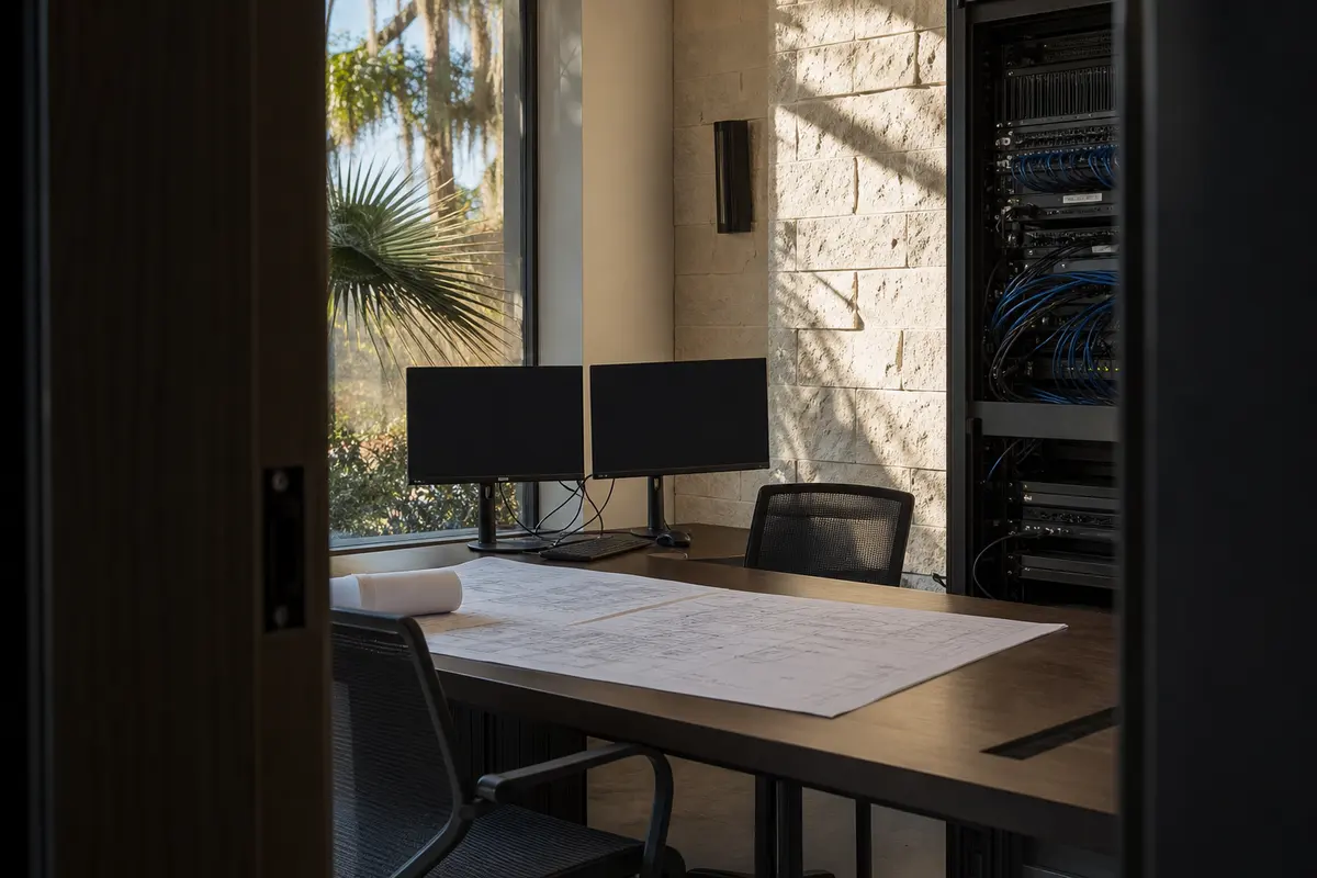 Editorial platform planning scene for Dedicated Hosting in Hermosa Beach, California