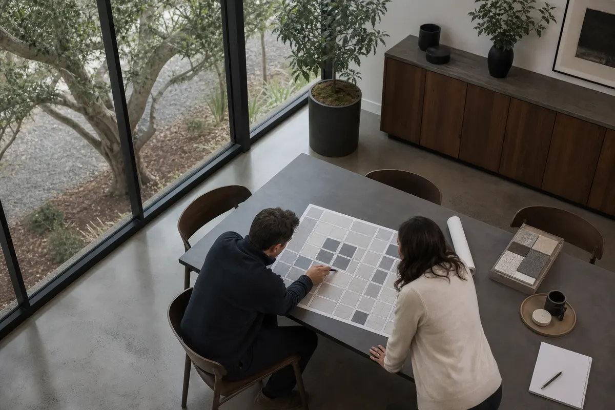 Editorial marketing planning scene for Reputation & Reviews in Highland, California