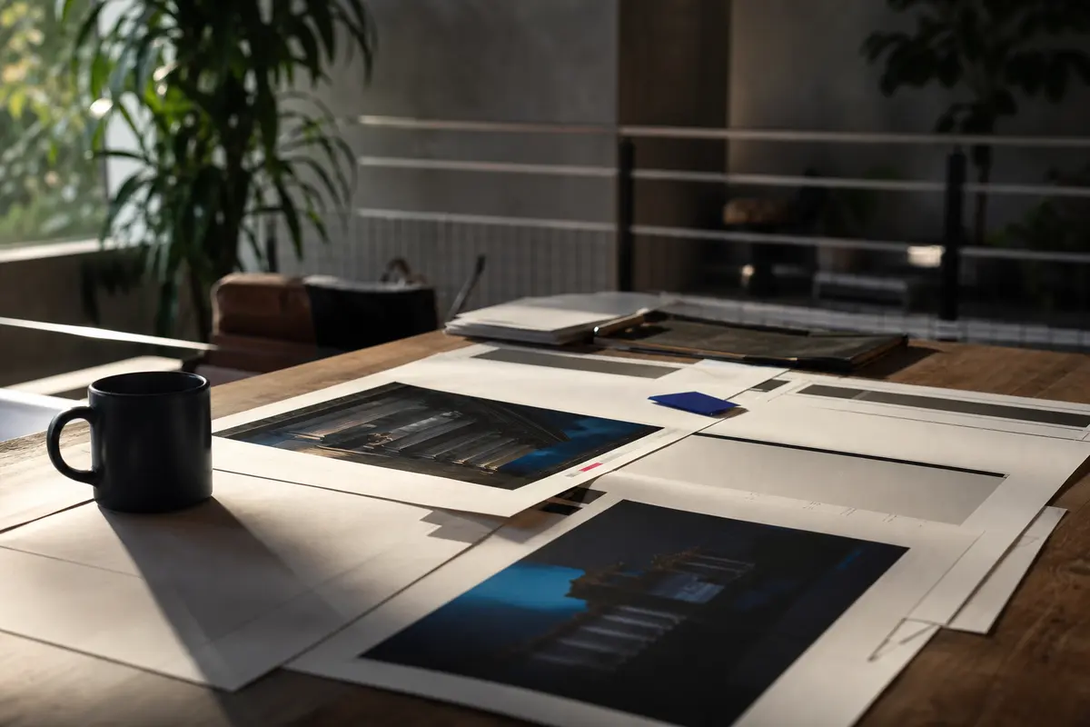 Editorial marketing planning scene for AI SEO in Hillsborough, California