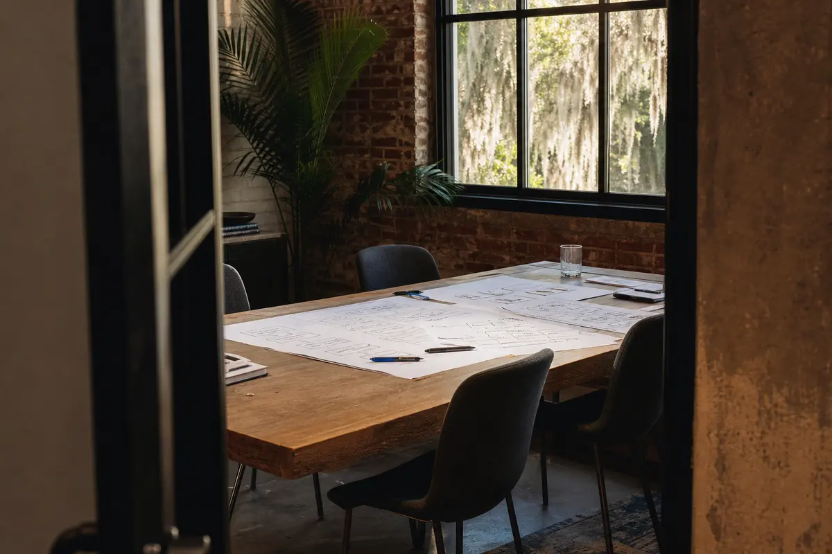 Editorial marketing planning scene for Legal News in Hughson, California