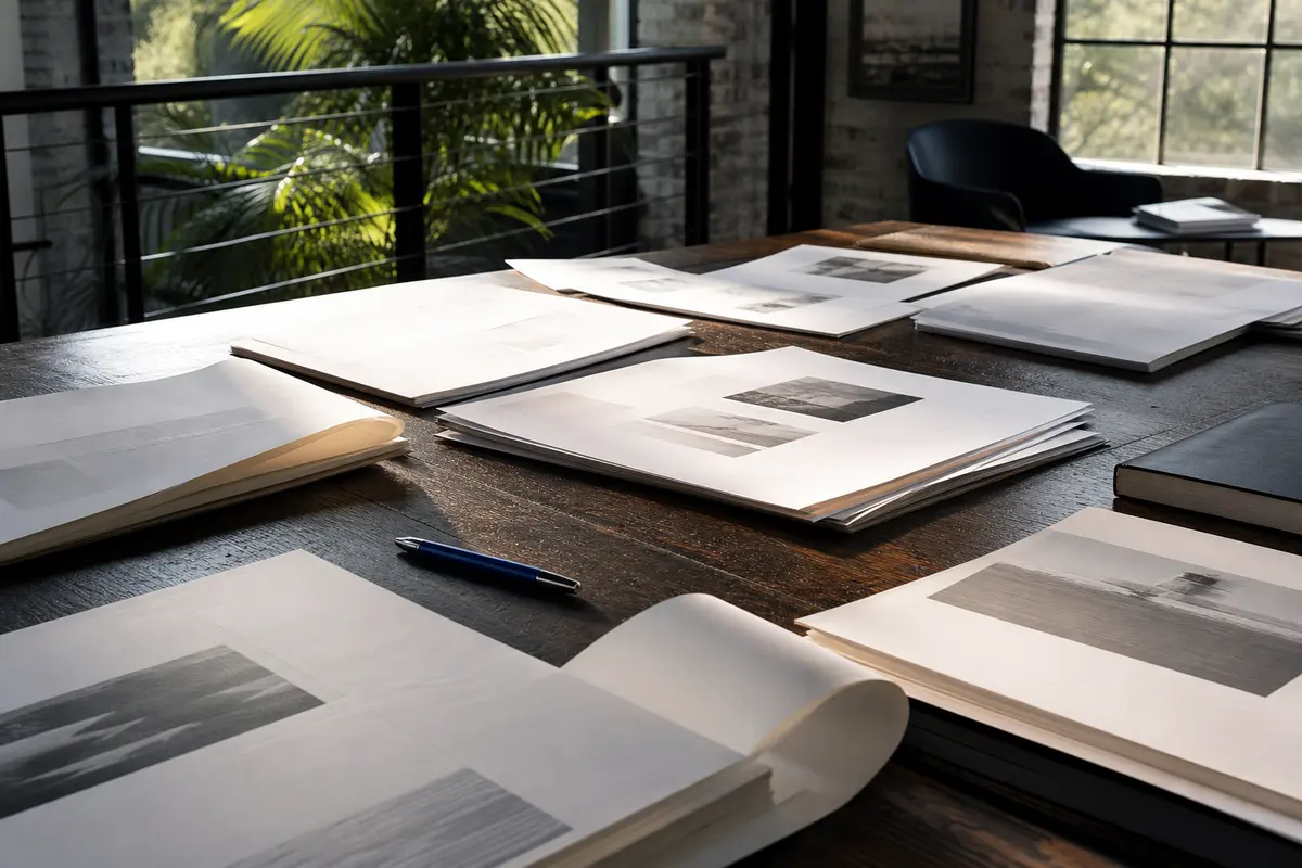 Editorial marketing planning scene for AI SEO in Keyes, California