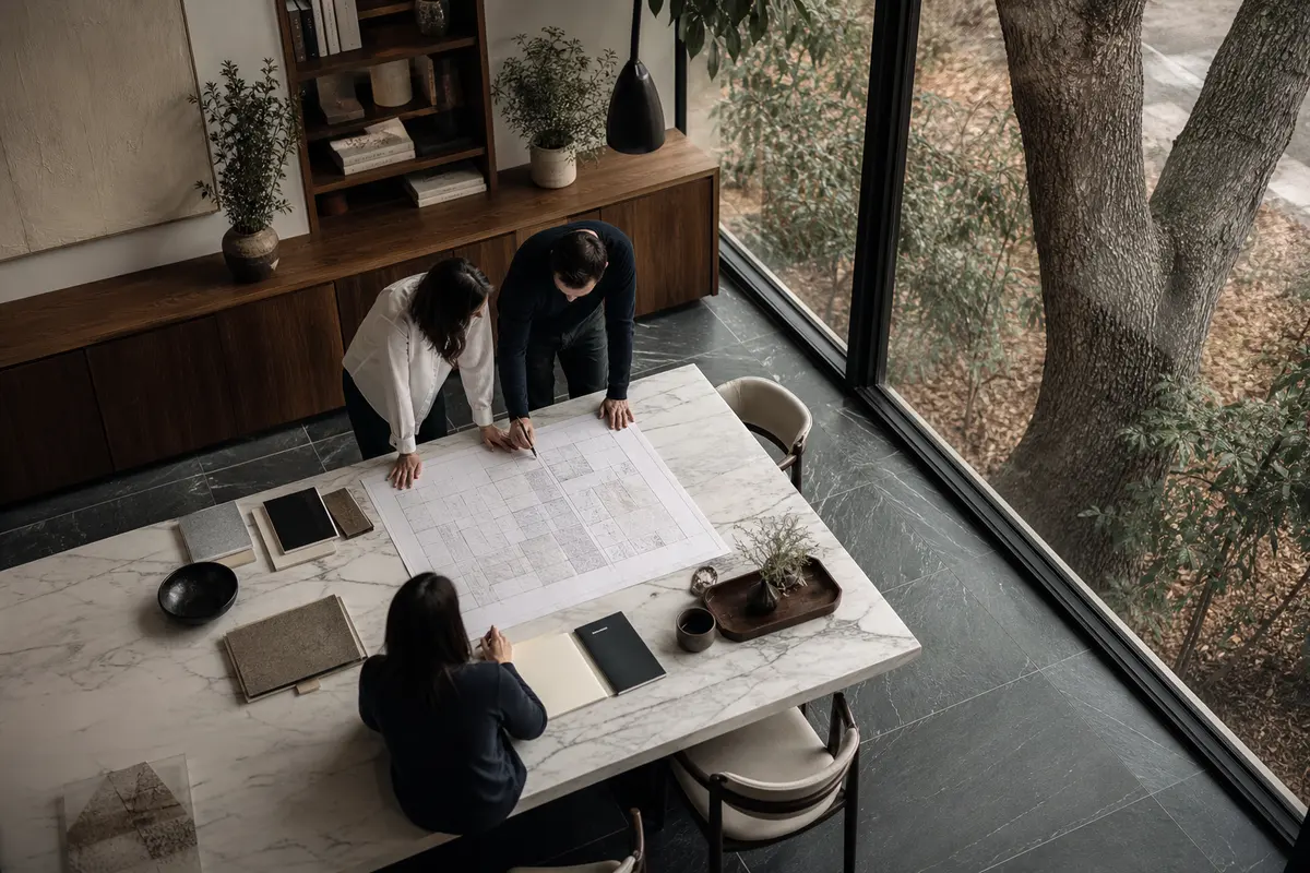 Editorial marketing planning scene for La Cañada Flintridge, California