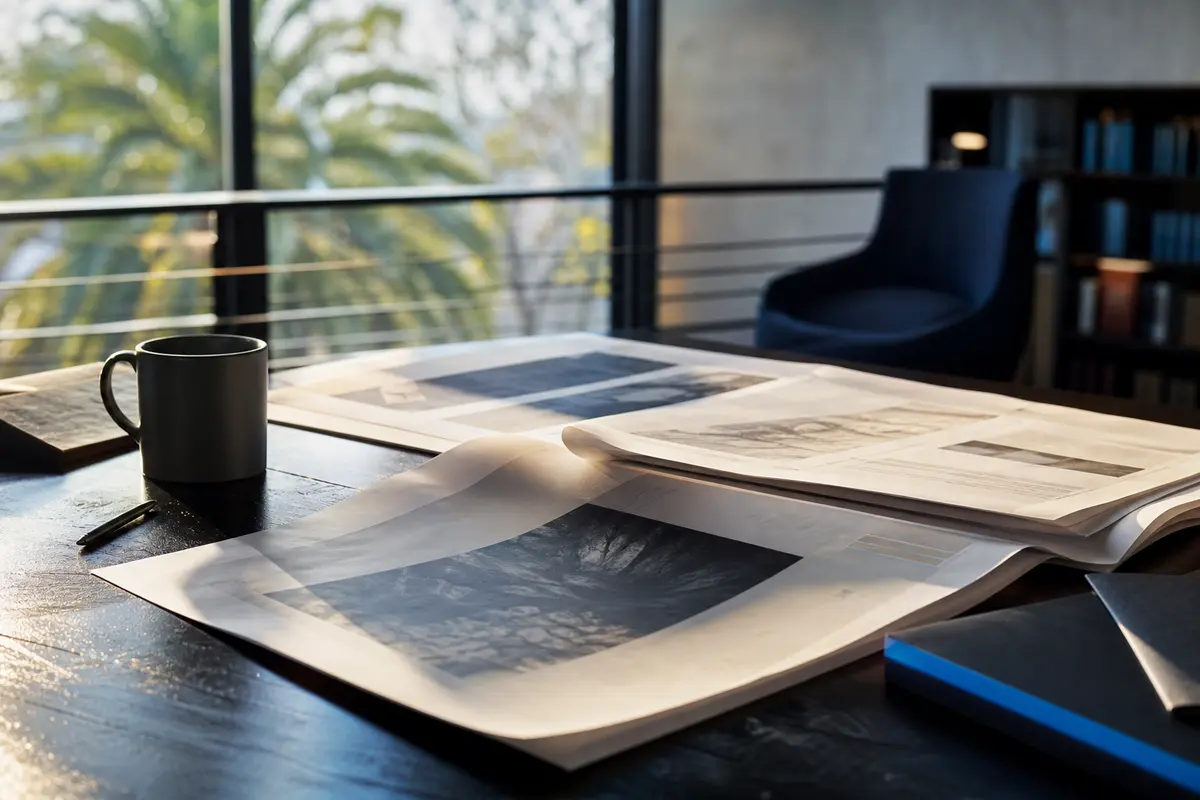Editorial marketing planning scene for Programmatic SEO in La Cresta, California
