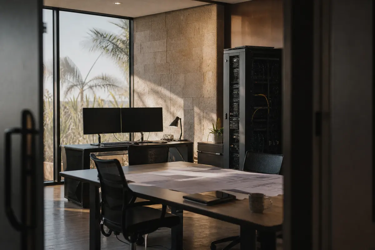 Editorial platform planning scene for Custom Software in Laguna Beach, California