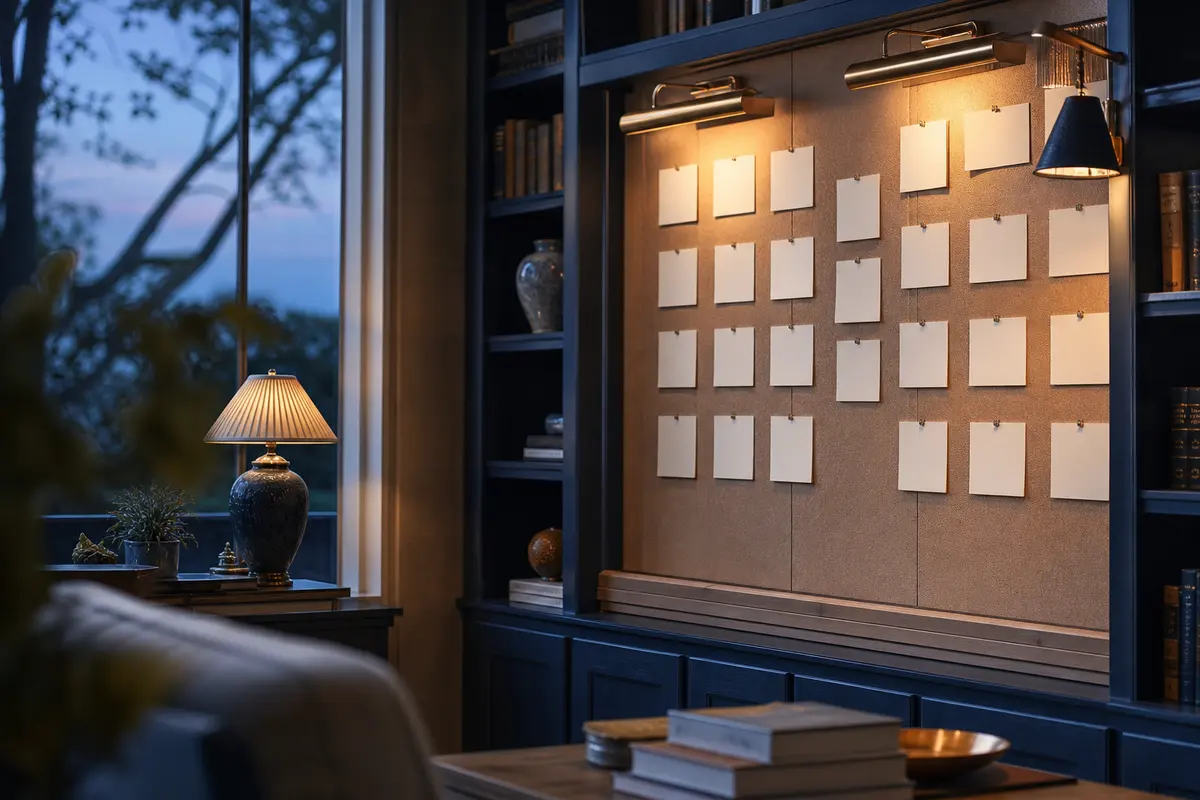 Editorial marketing planning scene for Lakeland Village, California