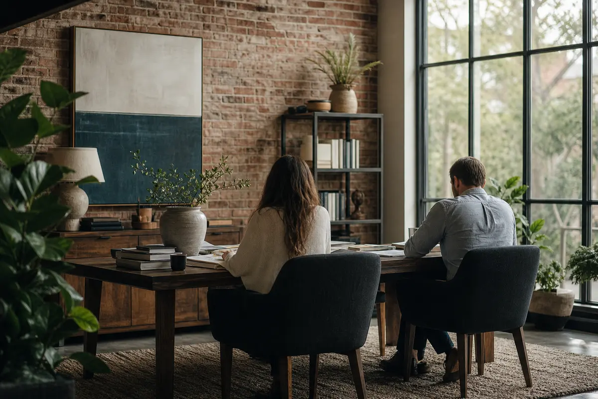 Editorial marketing planning scene for Programmatic SEO in Lake Mathews, California