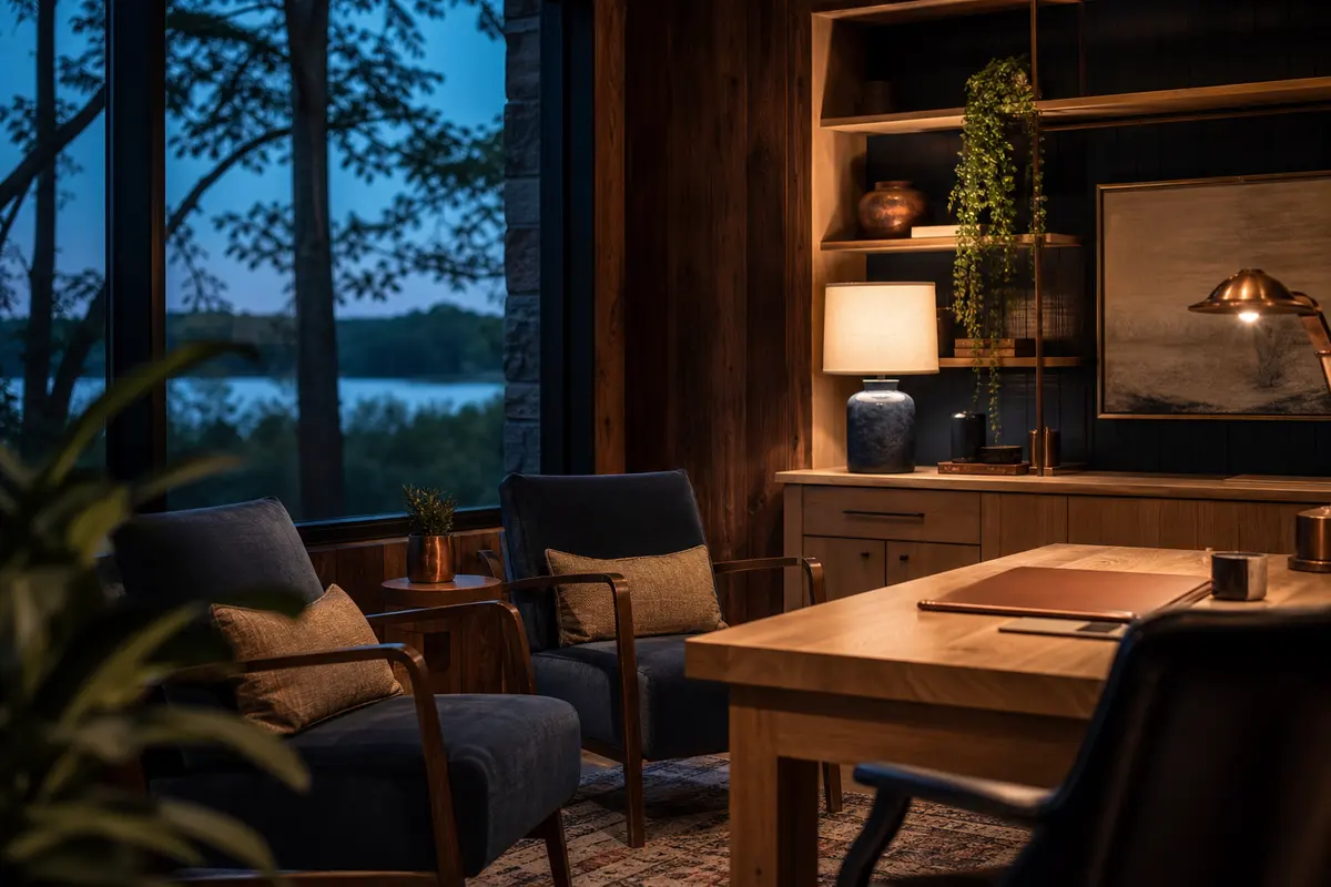 Editorial intake planning scene for Intake Coach in Lake of the Pines, California