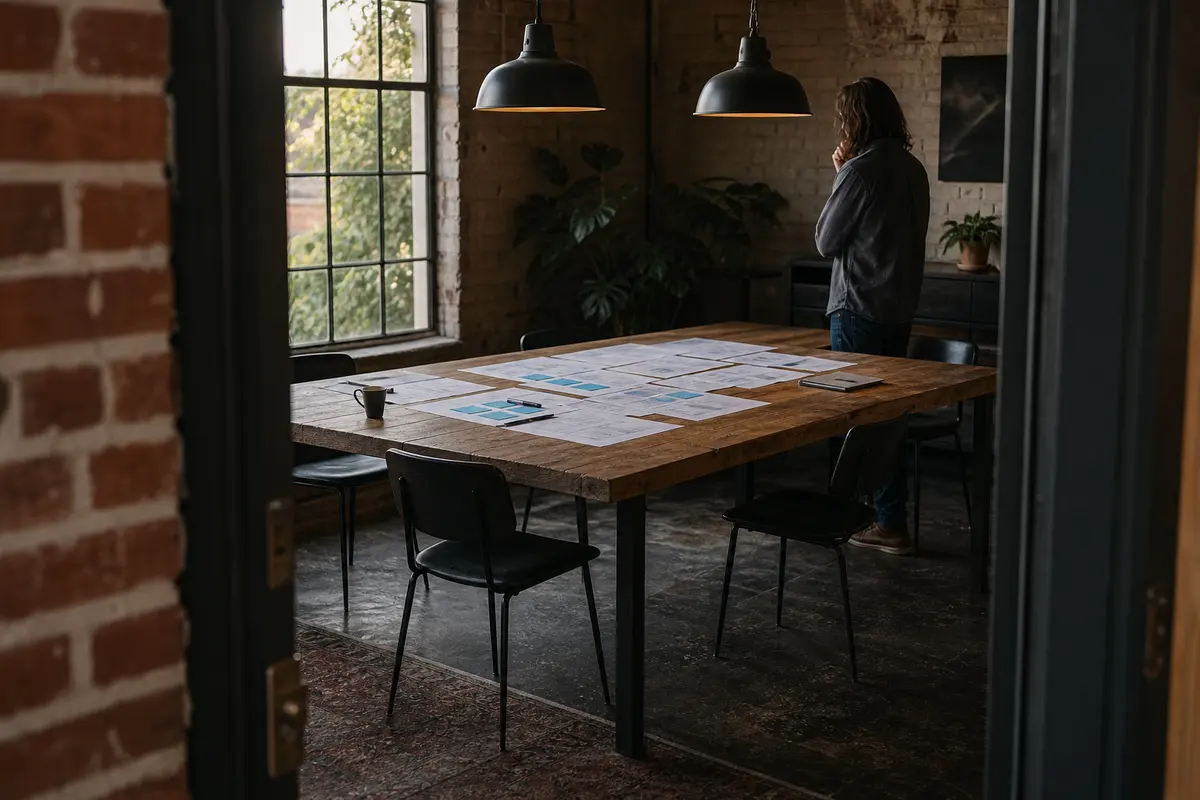 Editorial marketing planning scene for Legal News in Lakeside, California