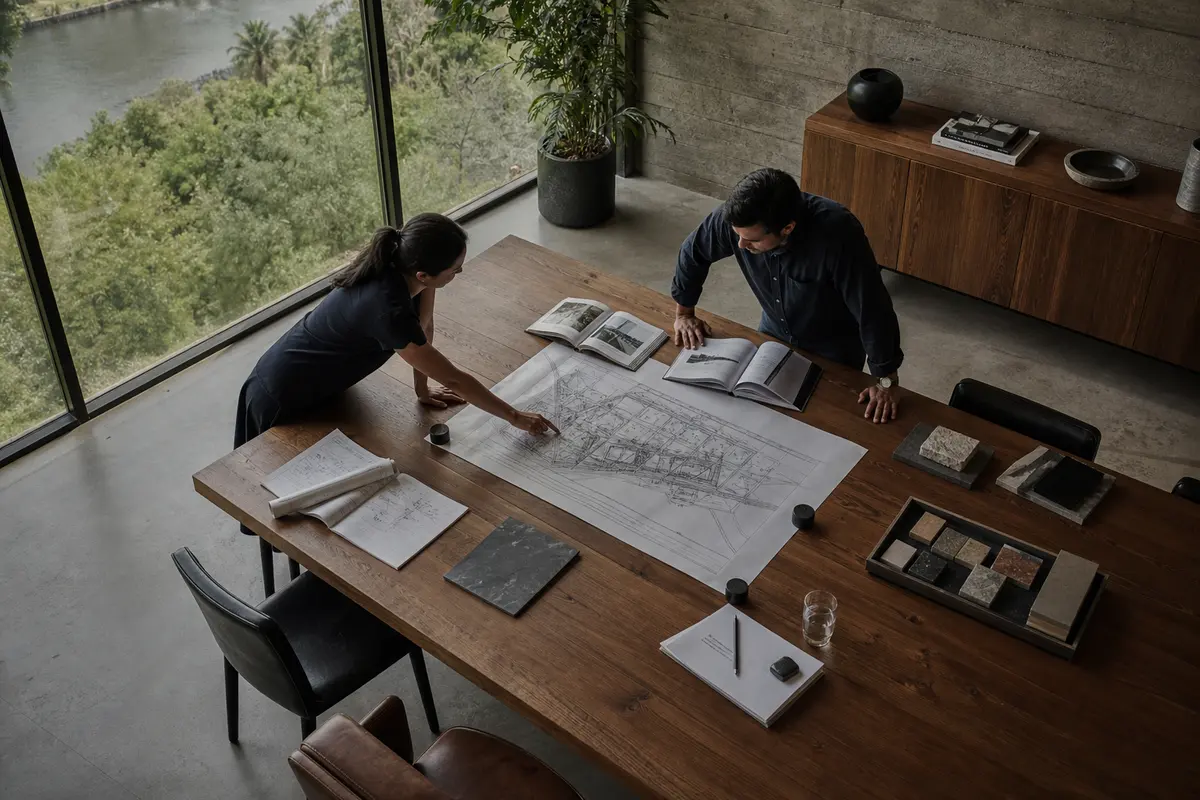 Editorial platform planning scene for ROI Dashboard in La Presa, California