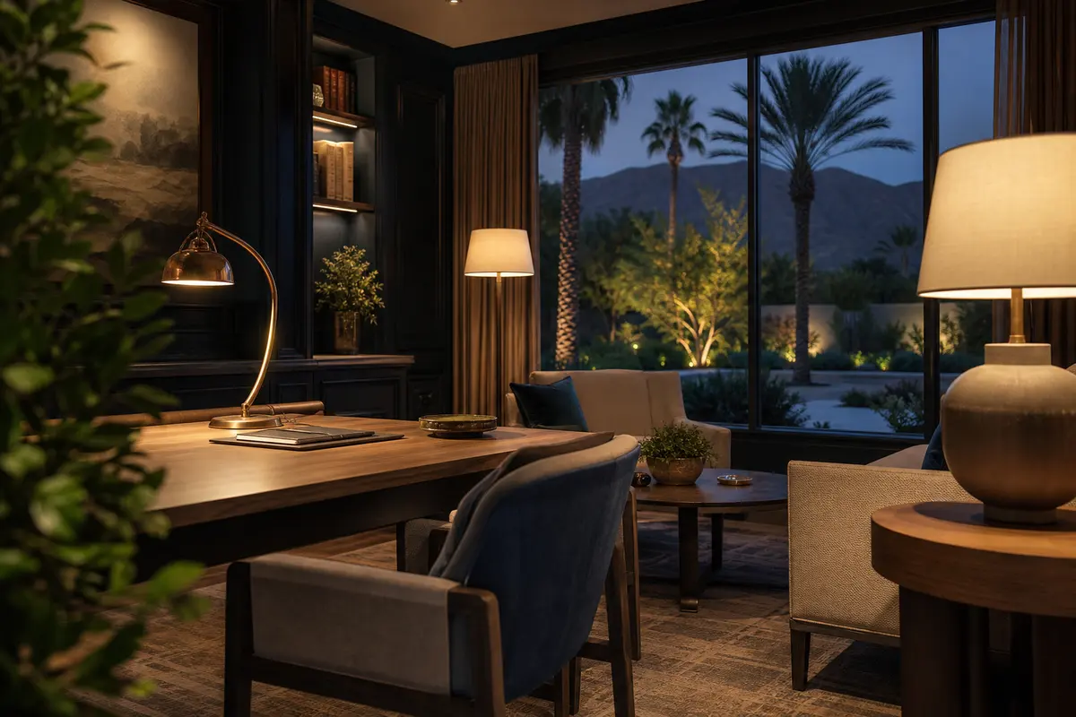 Editorial intake planning scene for Lead Attribution in La Quinta, California