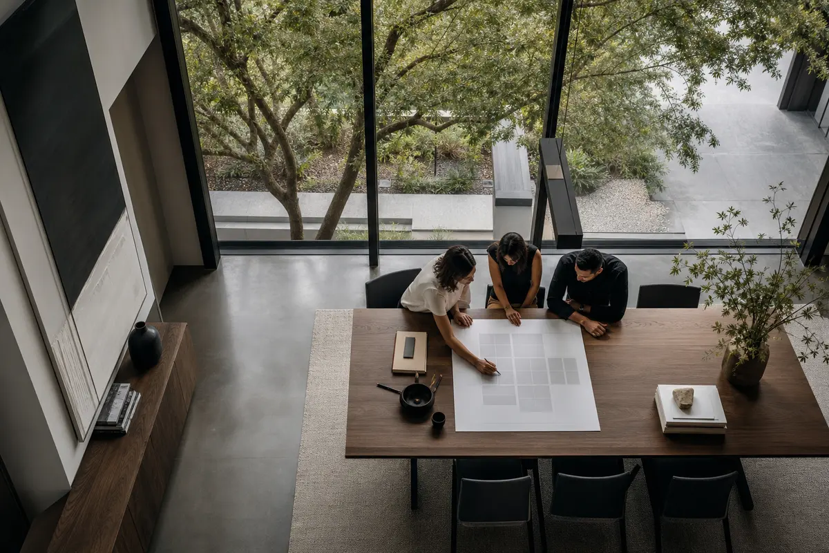 Editorial marketing planning scene for Lathrop, California
