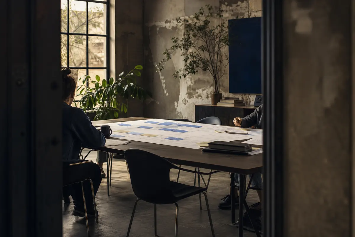 Editorial marketing planning scene for Legal News in Lemon Hill, California