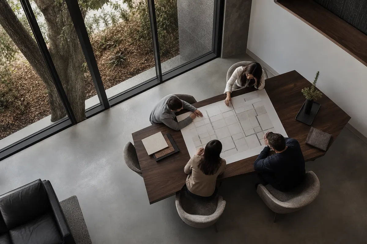 Editorial marketing planning scene for Lemoore Station, California
