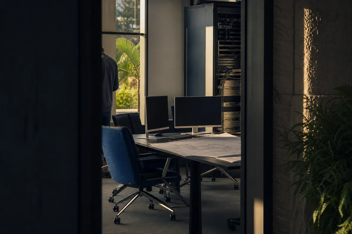 Editorial platform planning scene for Custom Software in Lennox, California