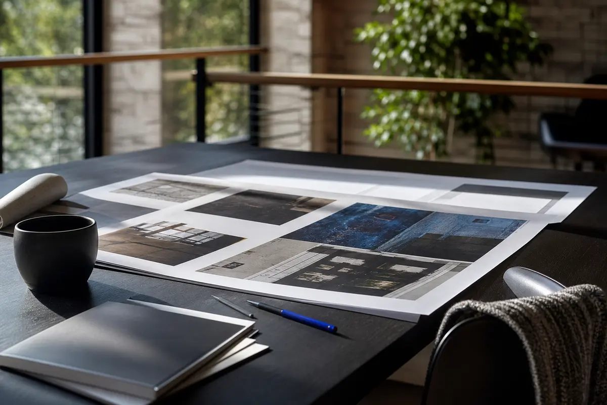 Editorial marketing planning scene for Lincoln, California