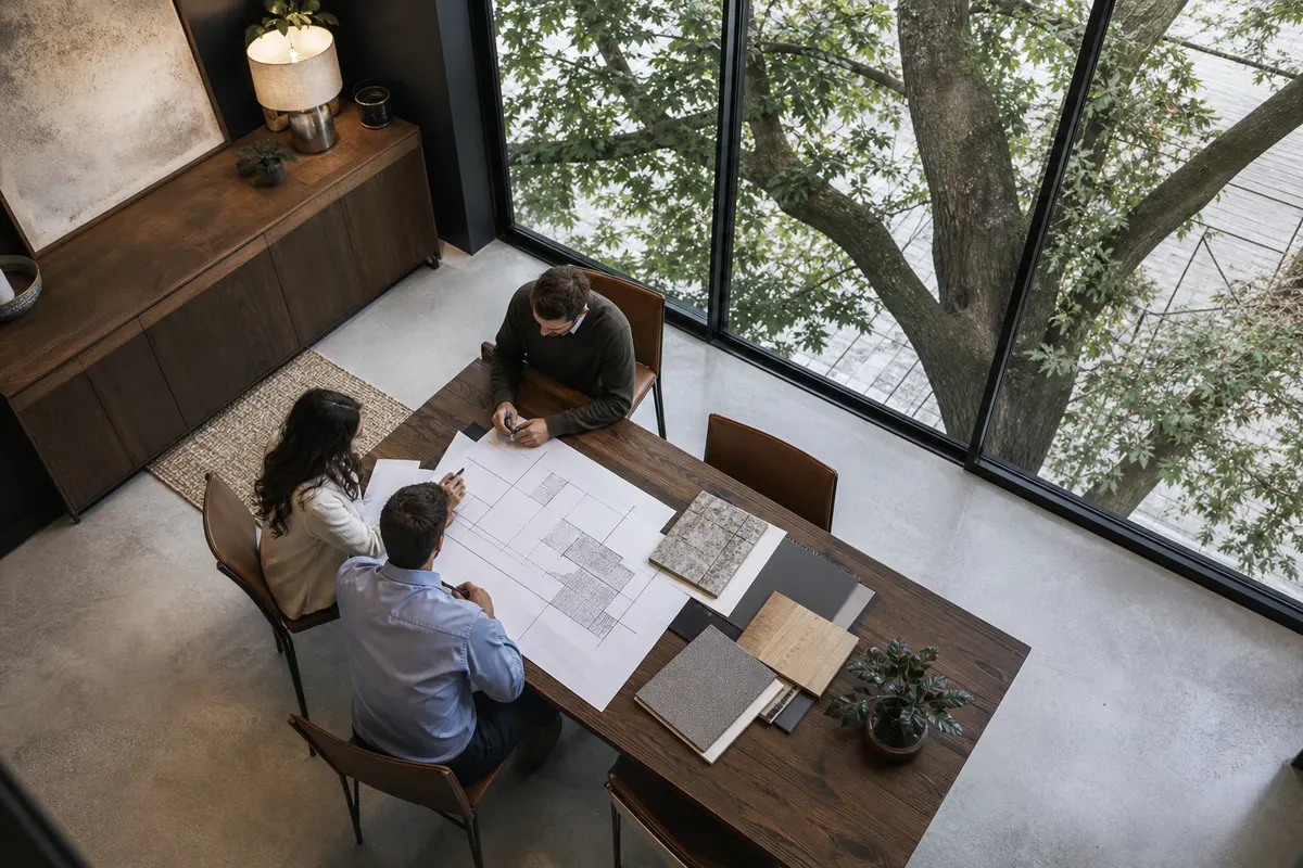 Editorial marketing planning scene for Live Oak, California