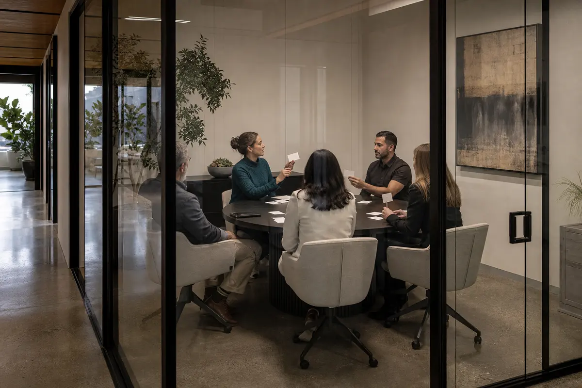 Editorial intake planning scene for Intake Coach in Long Beach, California