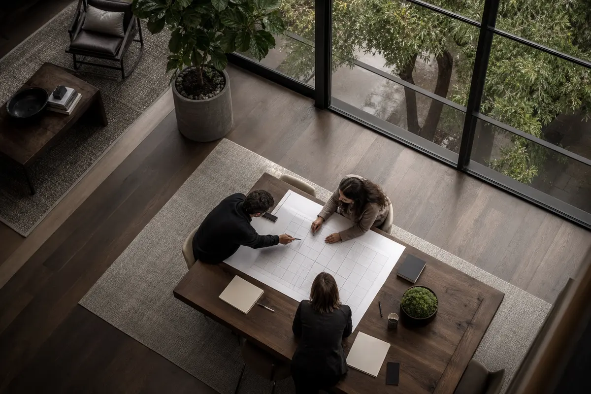 Editorial marketing planning scene for Programmatic SEO in Los Alamitos, California
