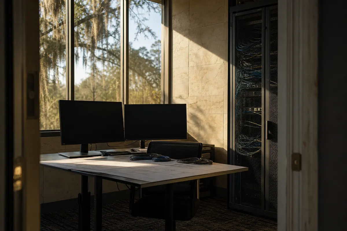 Editorial platform planning scene for Custom Software in Los Osos, California