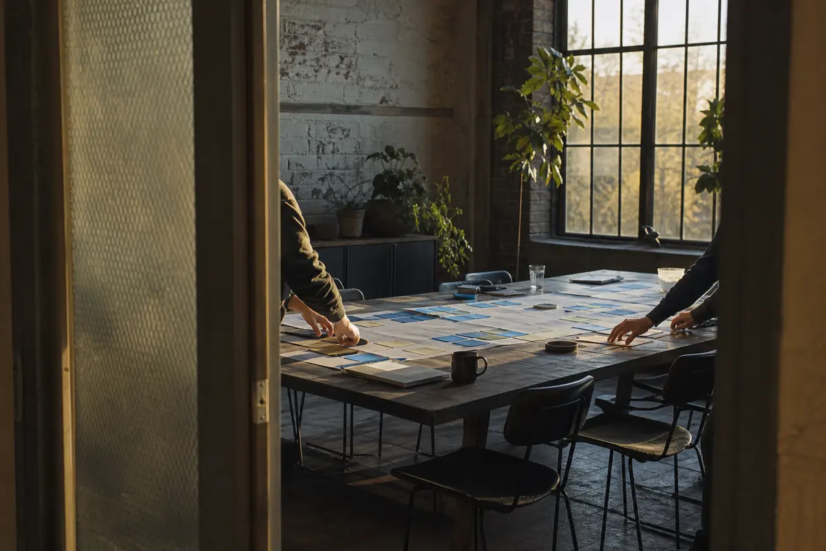 Editorial marketing planning scene for McFarland, California
