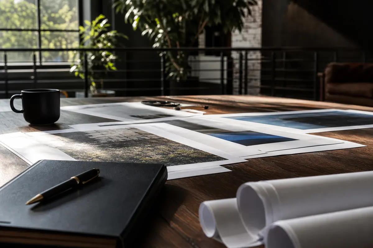 Editorial marketing planning scene for Magalia, California