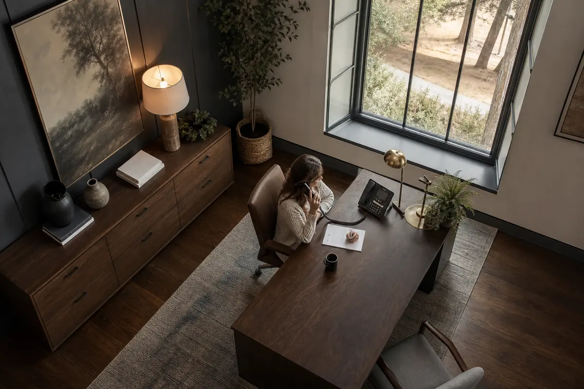 Editorial intake planning scene for Intake Coach in Mammoth Lakes, California