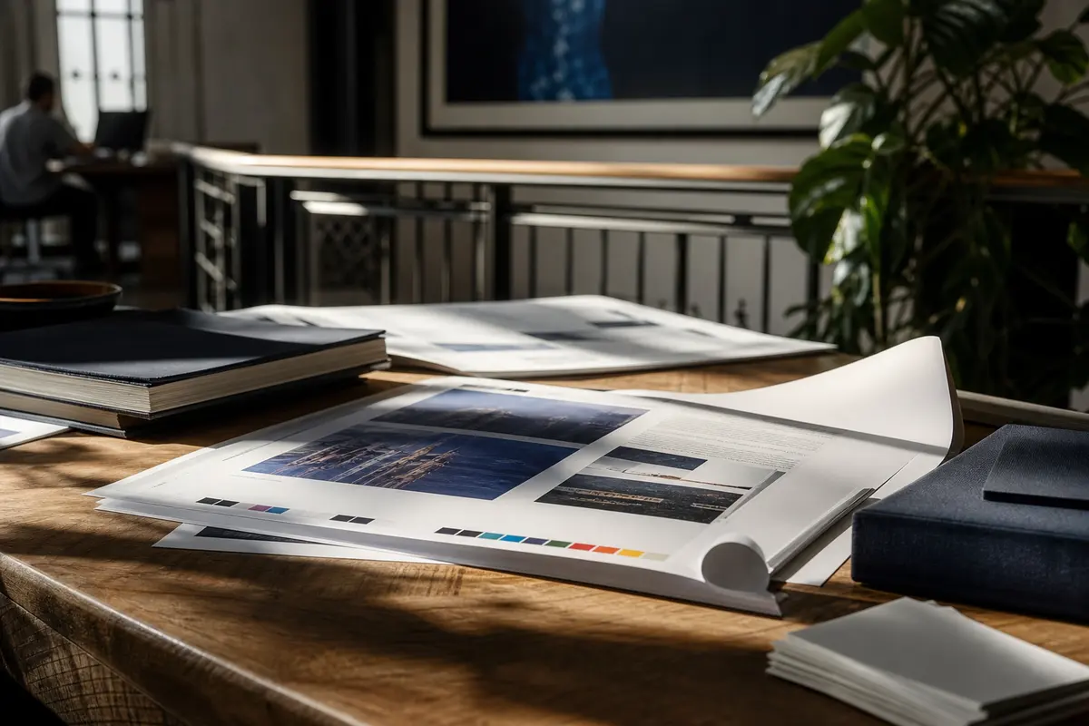 Editorial marketing planning scene for Marina, California