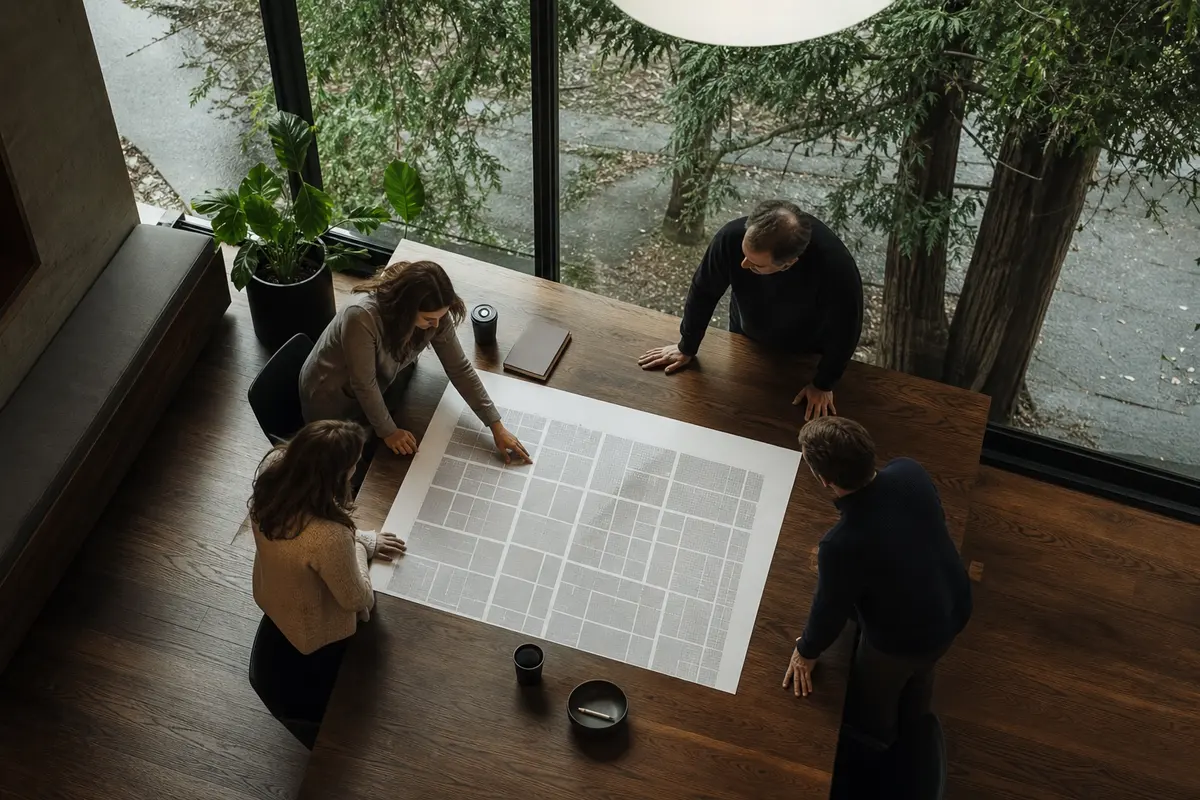 Editorial marketing planning scene for Reputation & Reviews in Marysville, California