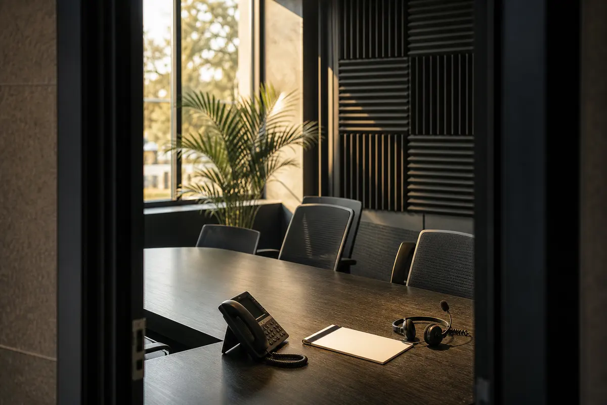 Editorial intake planning scene for AI Answering in Maywood, California