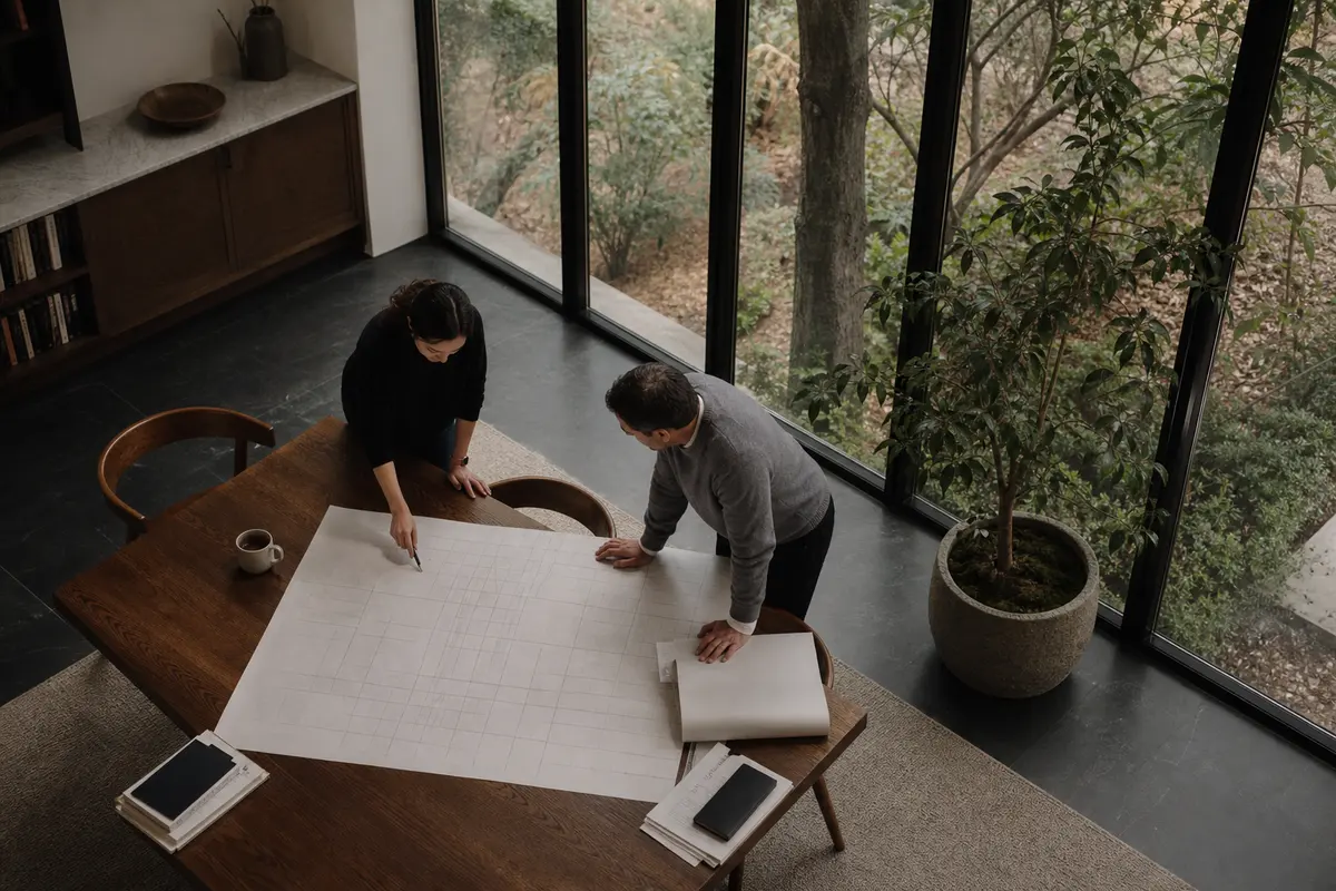 Editorial marketing planning scene for Millbrae, California