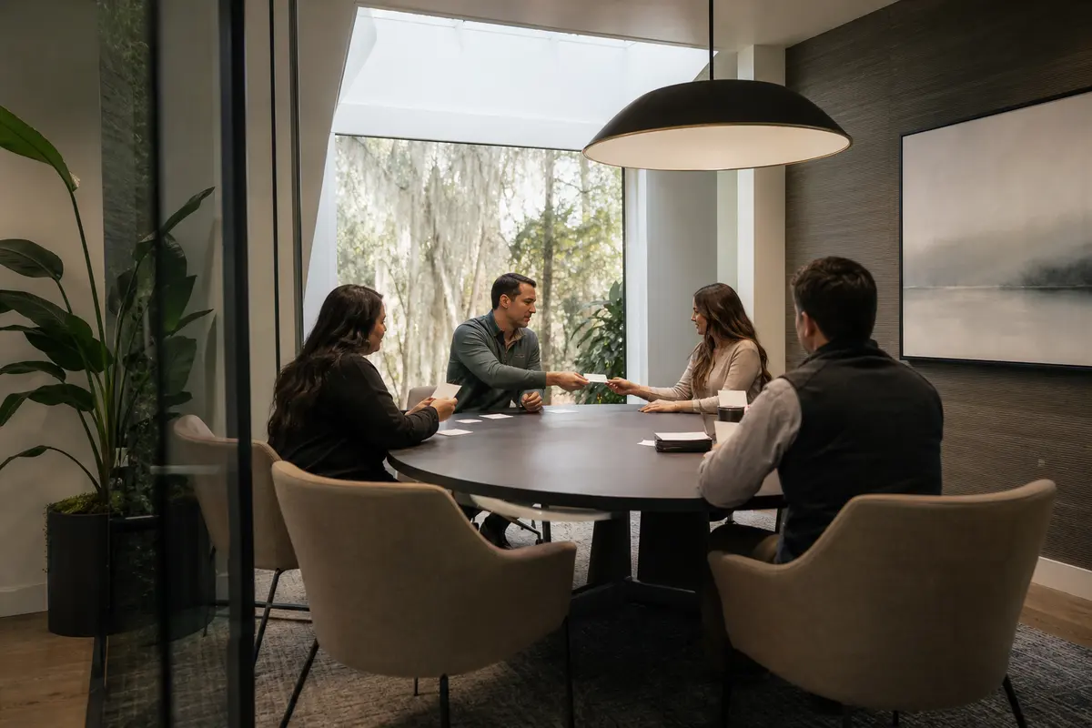 Editorial intake planning scene for Video Intake in Mission Viejo, California