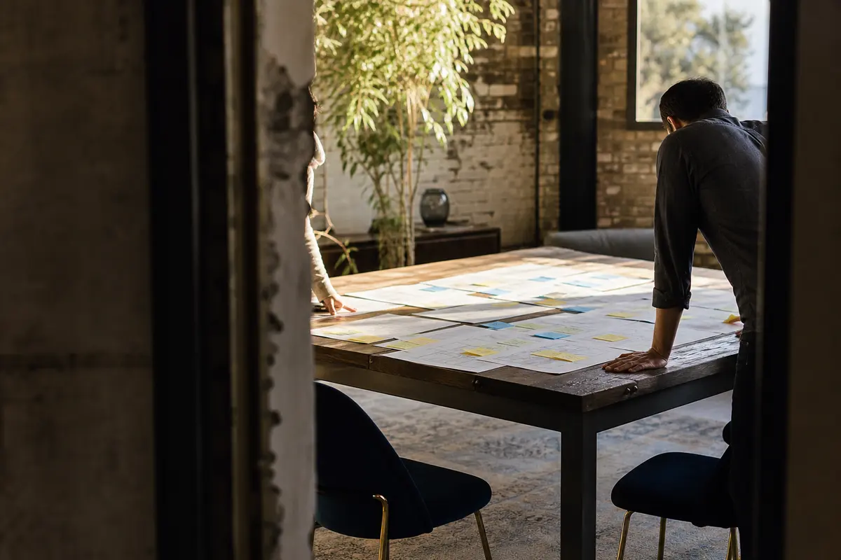 Editorial marketing planning scene for Mission Viejo, California
