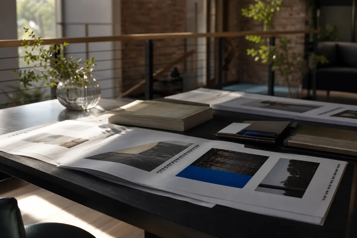 Editorial marketing planning scene for Legal News in Mountain House, California