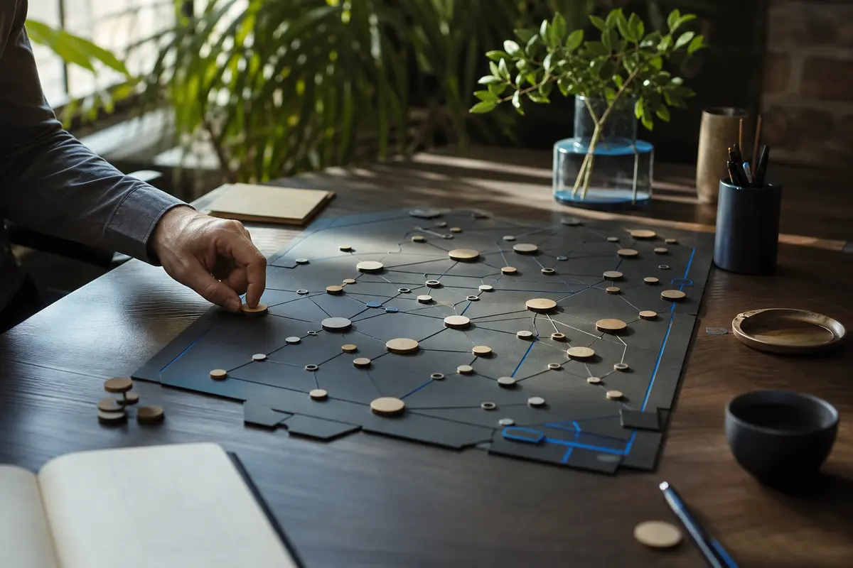 Editorial platform planning scene for Dedicated Hosting in Muscoy, California