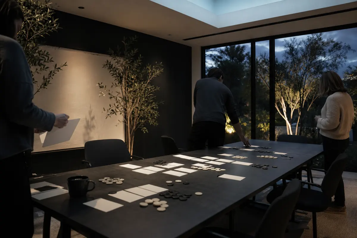 Editorial platform planning scene for Custom Software in Napa, California