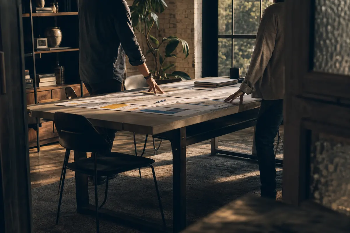 Editorial marketing planning scene for Legal News in Norco, California