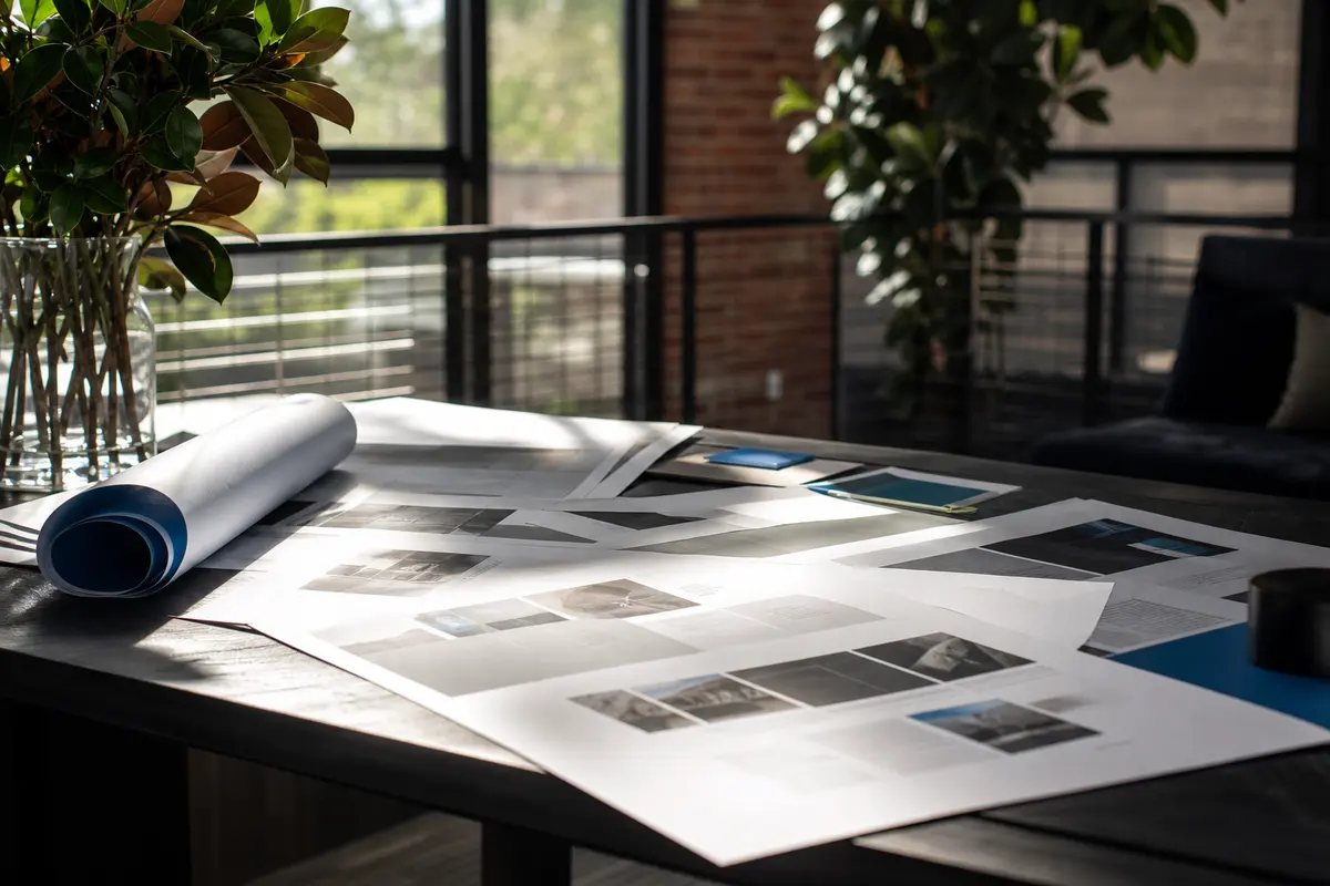Editorial marketing planning scene for Legal News in North Tustin, California