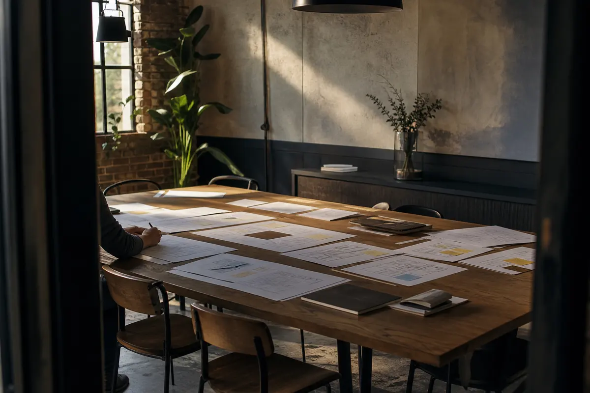 Editorial marketing planning scene for Legal News in Norwalk, California