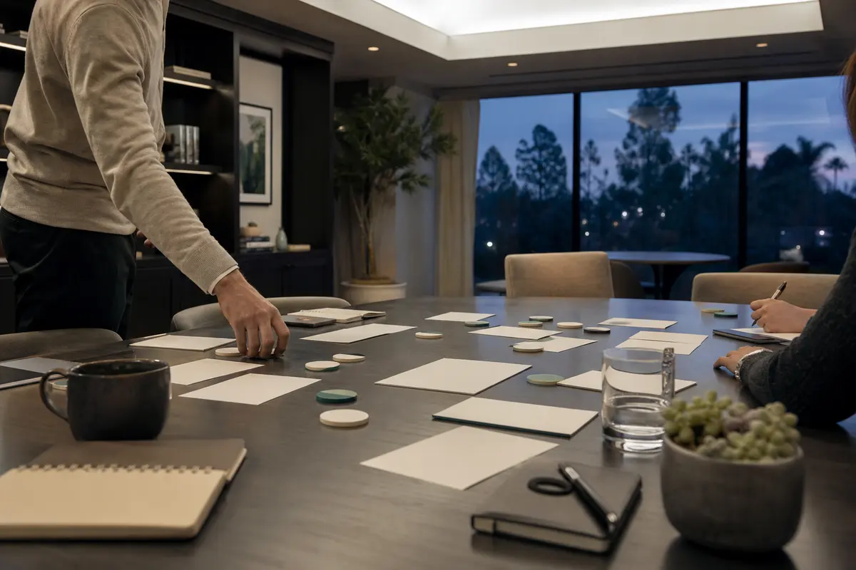 Editorial platform planning scene for Custom Software in Oakley, California