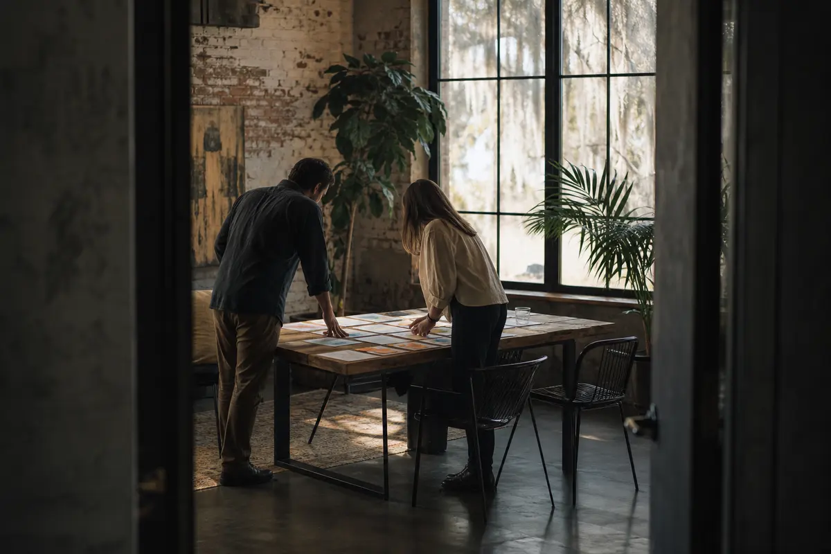 Editorial marketing planning scene for Legal News in Oak View, California