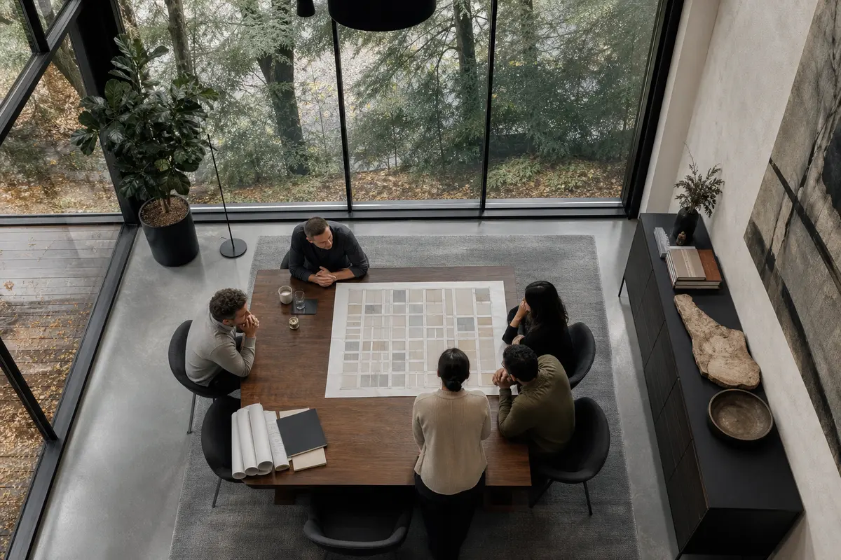 Editorial marketing planning scene for Oildale, California
