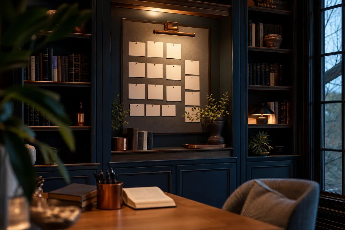 Editorial marketing planning scene for Orange Cove, California