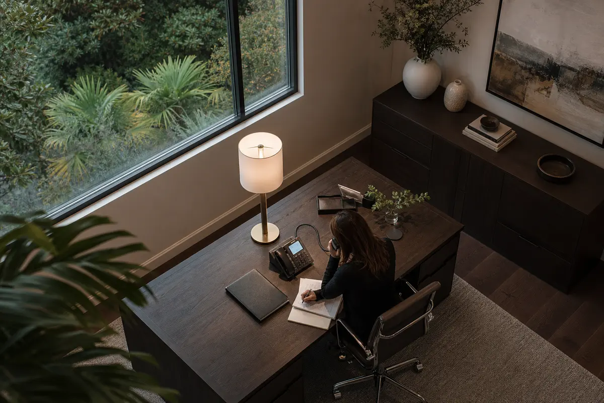 Editorial intake planning scene for AI Answering in Orinda, California
