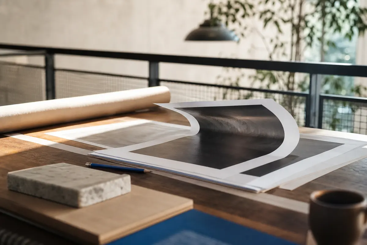 Editorial marketing planning scene for Palermo, California