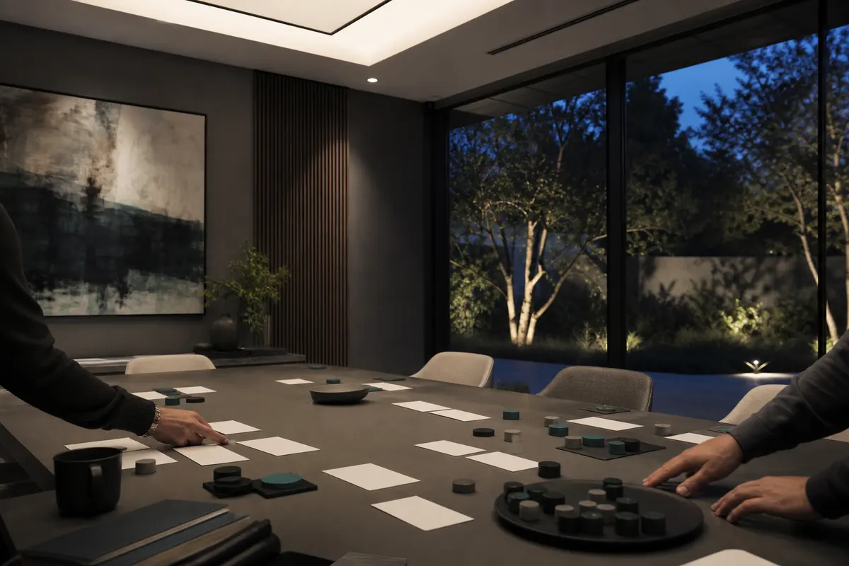 Editorial platform planning scene for Custom Software in Palos Verdes Estates, California