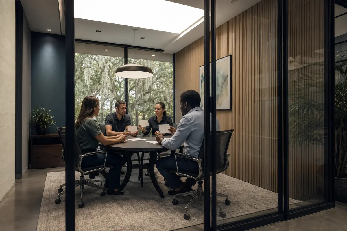 Editorial intake planning scene for Automation in Patterson, California
