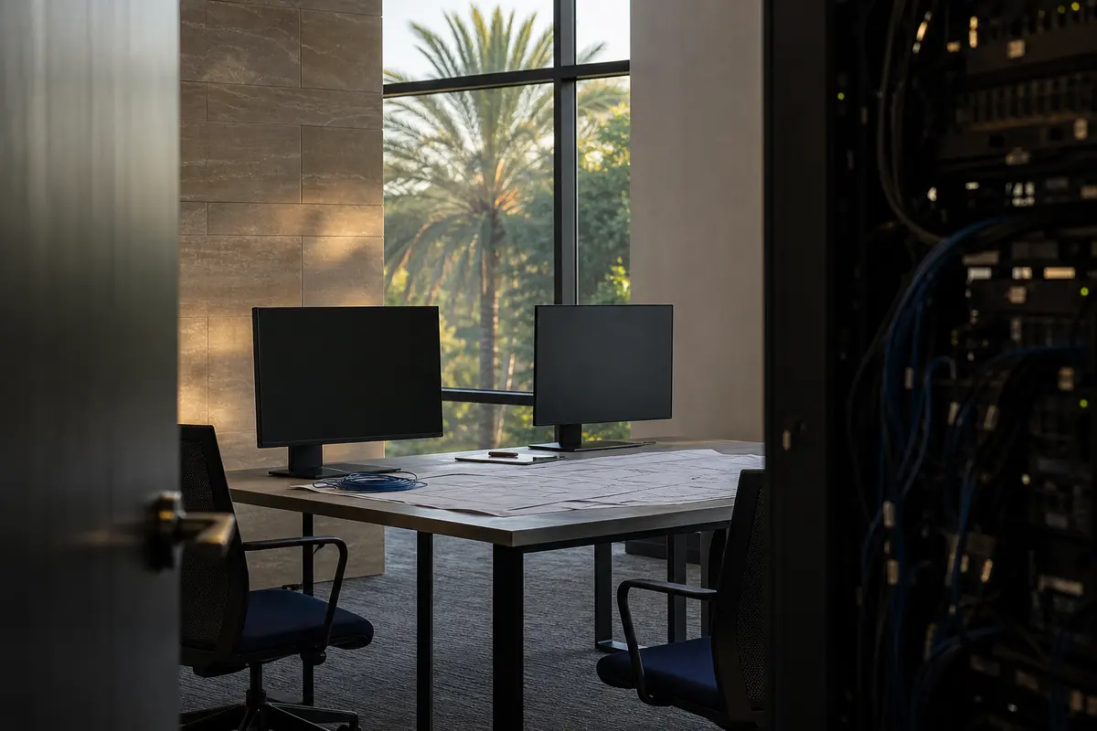 Editorial platform planning scene for Custom Software in Port Hueneme, California